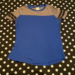 Victoria Secret Pink Blue and grey top